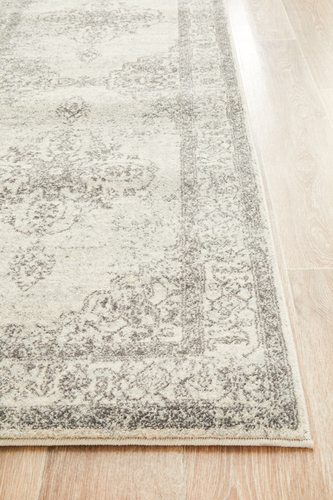 Ulladulla Platinum Silver Runner Rug