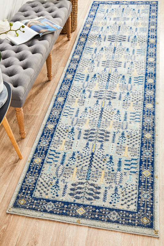 Ulladulla Denim Blue Runner Rug