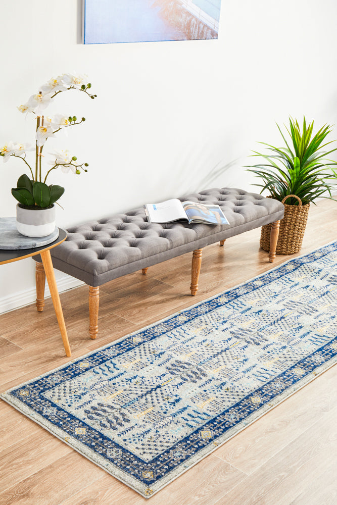 Ulladulla Denim Blue Runner Rug