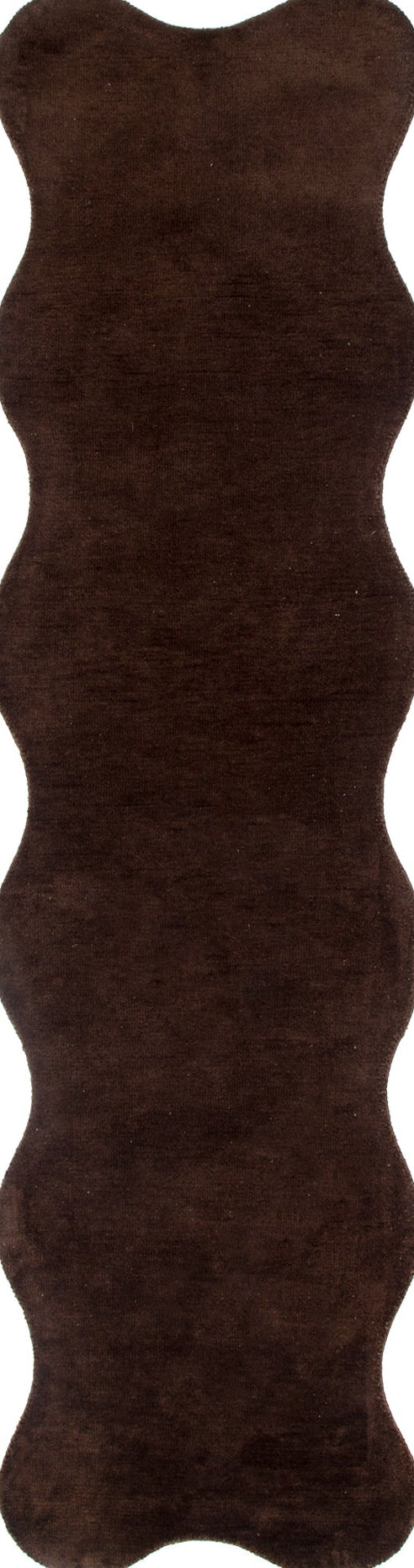 Wooli Chocolate Brown Runner Rug