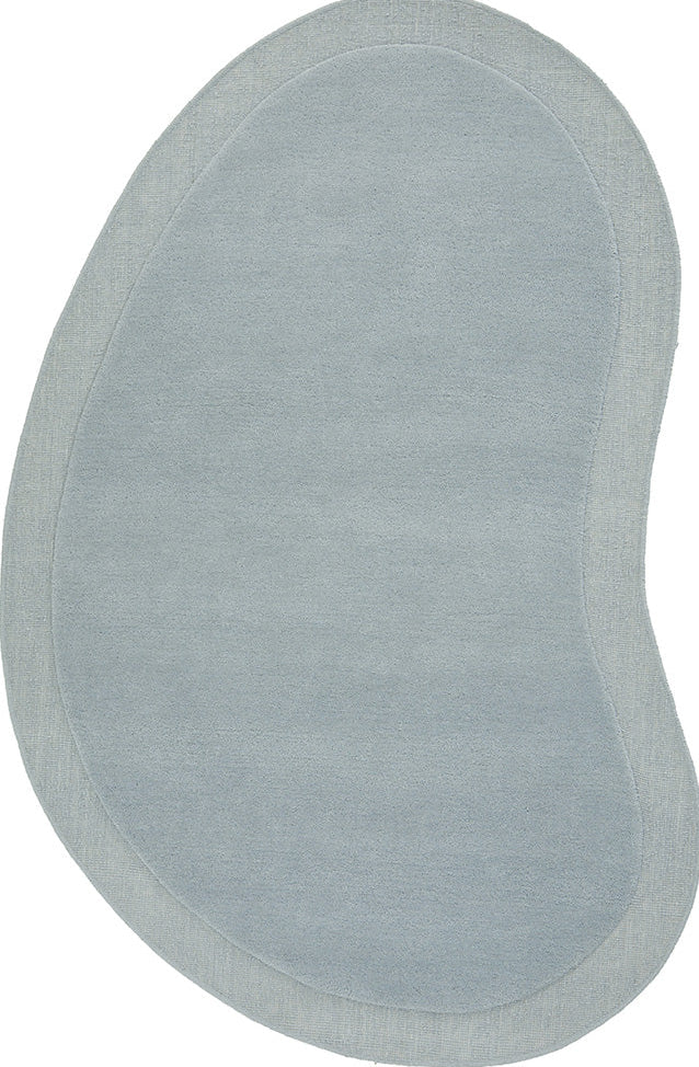 Somers Sky Blue Wool Rug