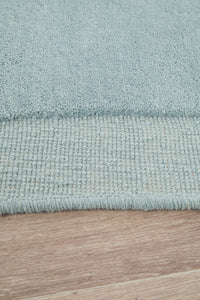 Somers Sky Blue Wool Rug