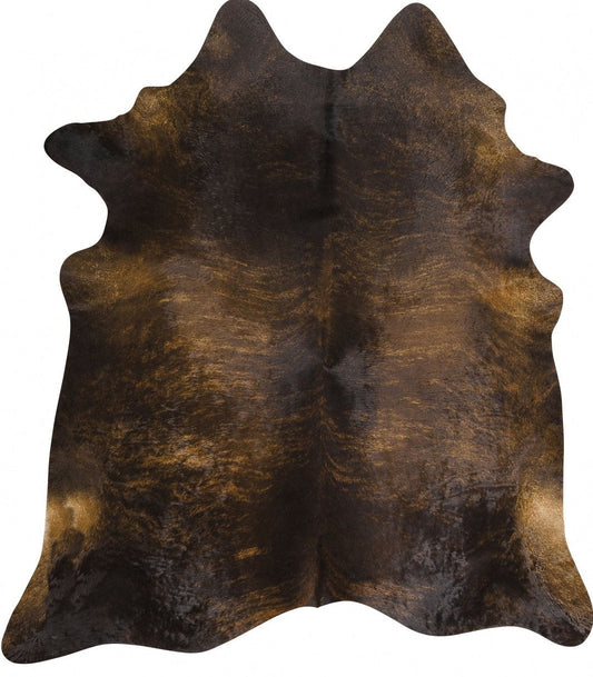 Bruny Reed Natural Brown Leather Rug