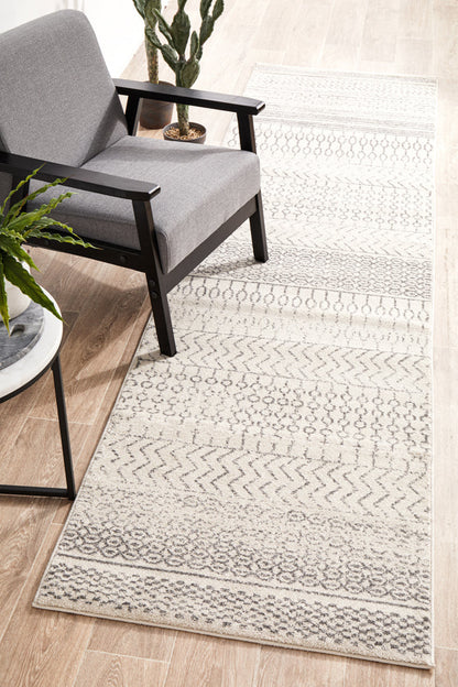 Tathra Quartz Silver Runner Rug