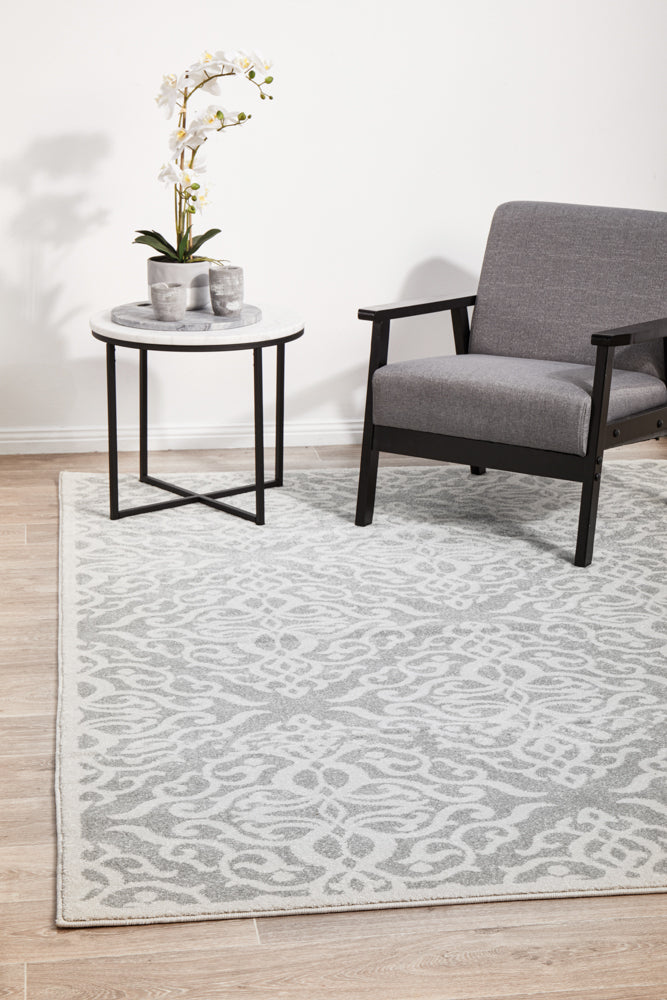 Tathra Pewter Silver Rug