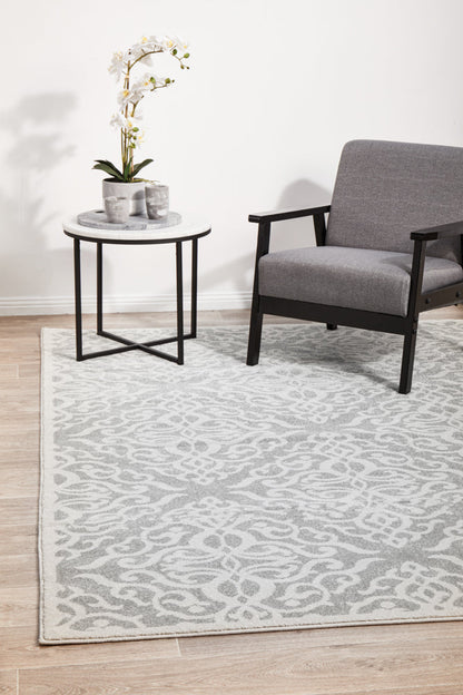 Tathra Pewter Silver Rug