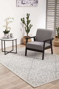 Tathra Pewter Silver Rug