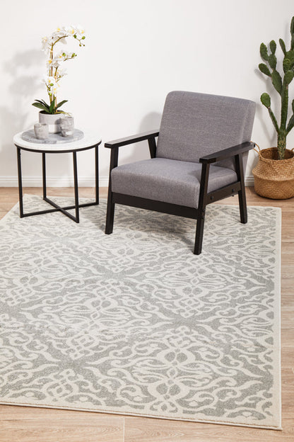 Tathra Pewter Silver Rug