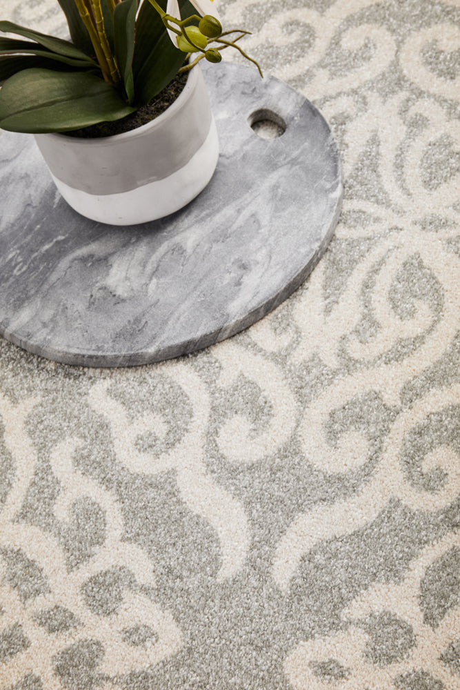 Tathra Pewter Silver Rug