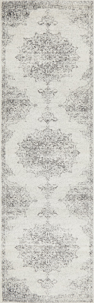 Tathra Platinum Silver Runner Rug