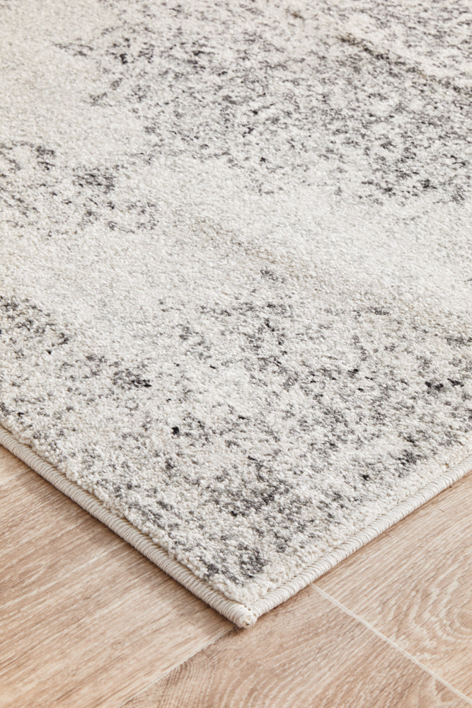 Tathra Platinum Silver Runner Rug