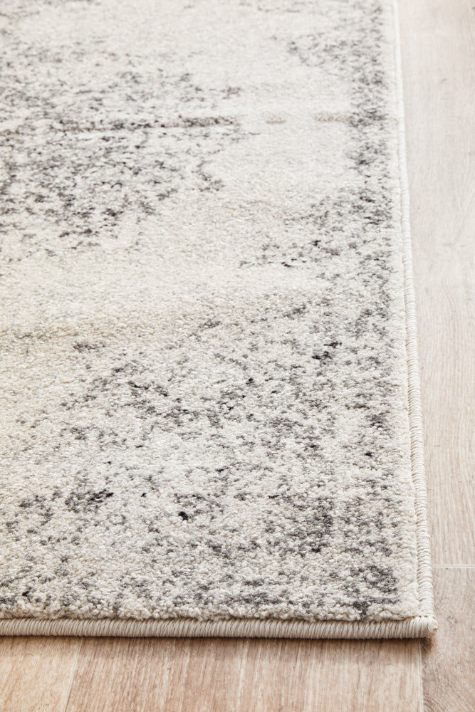 Tathra Platinum Silver Runner Rug