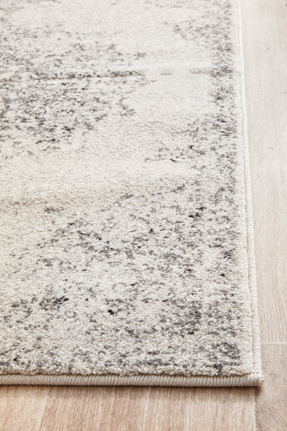Tathra Platinum Silver Runner Rug
