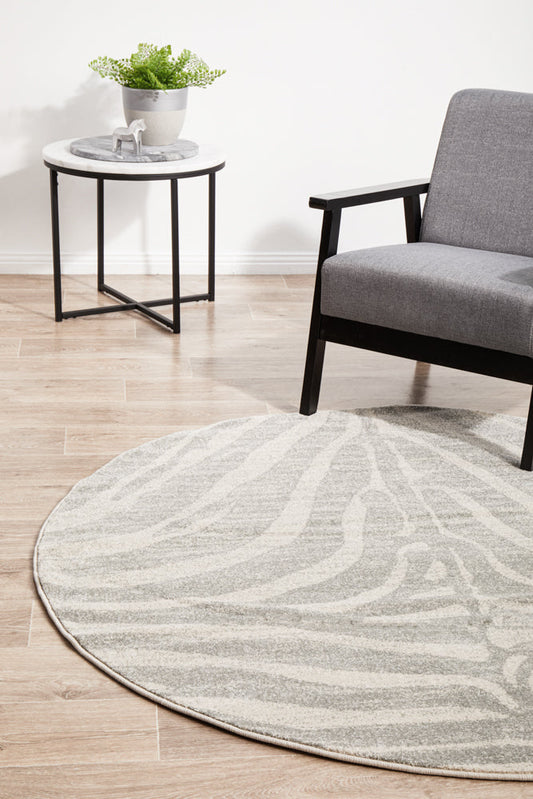 Tathra Savannah & Silver Round Rug
