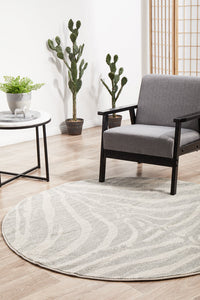 Tathra Savannah & Silver Round Rug