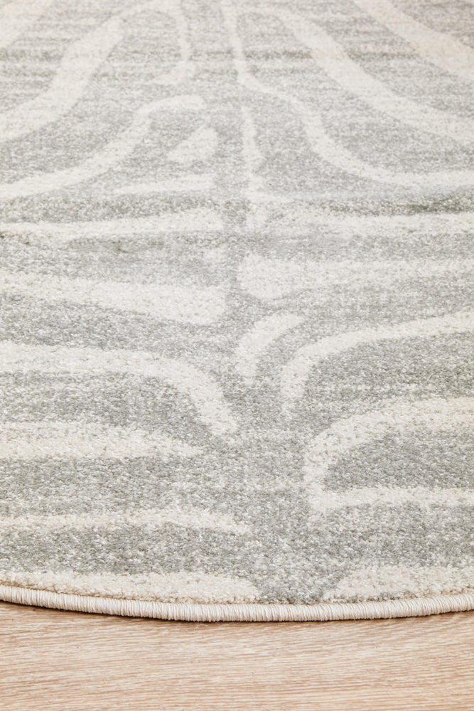 Tathra Savannah & Silver Round Rug