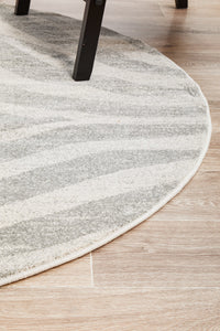 Tathra Savannah & Silver Round Rug