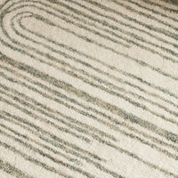 Cabarita Ivory & Green Wool Rug