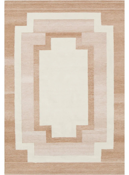 Collaroy Brown Outdoor Rug — polyester rug, warm, grounding tone, The Inspire Home