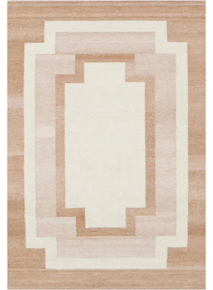 Collaroy Brown Outdoor Rug ‚Äî polyester rug, warm, grounding tone, The Inspire Home