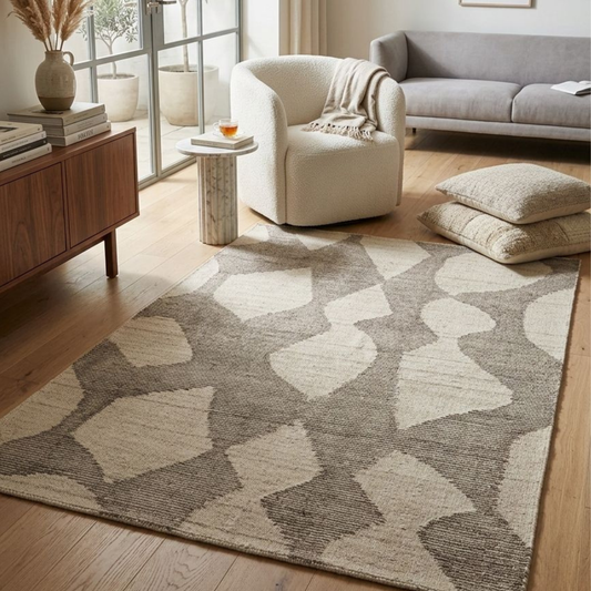 Cooma Brown Wool Rug