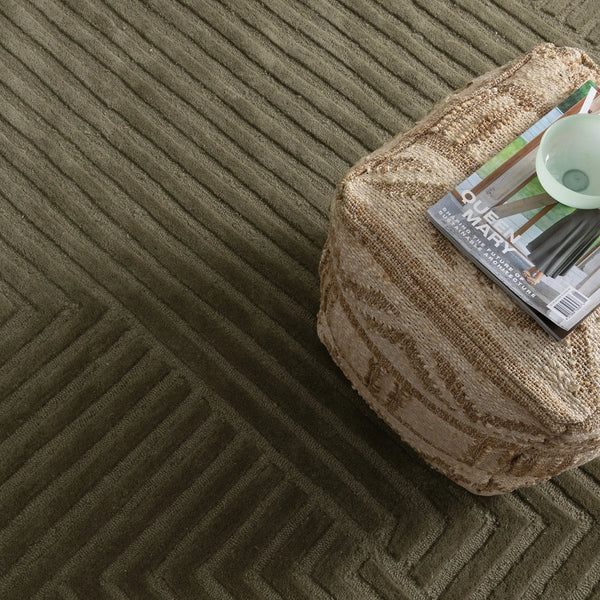 Cooma Olive Wool Rug