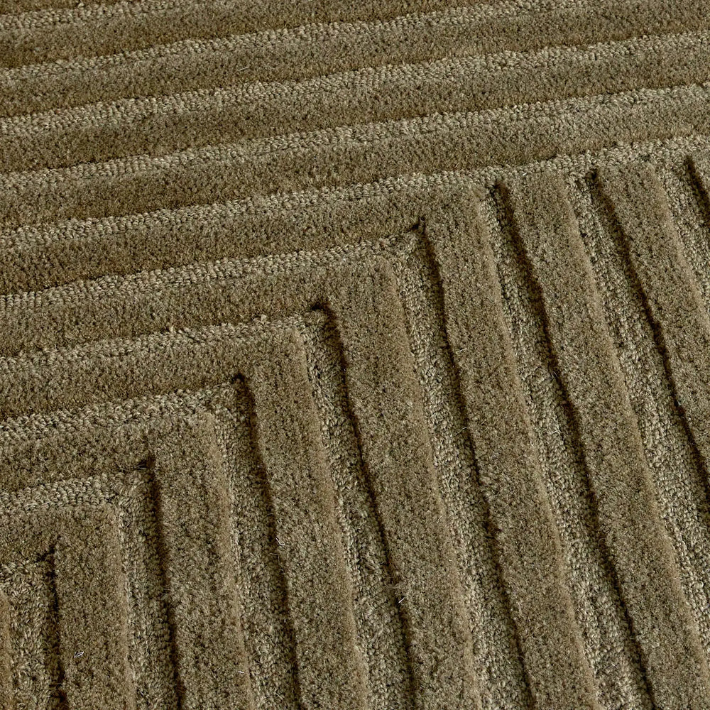 Cooma Olive Wool Rug