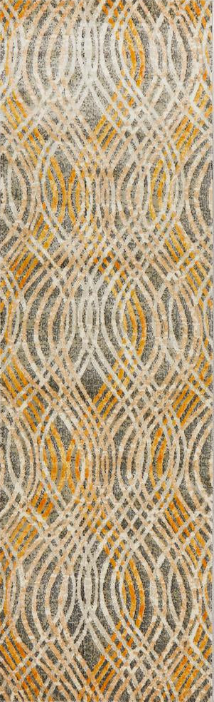 Freycinet Charcoal and Beige Runner Rug
