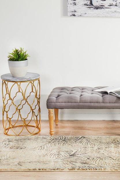 Freycinet Graphite Beige Runner Rug