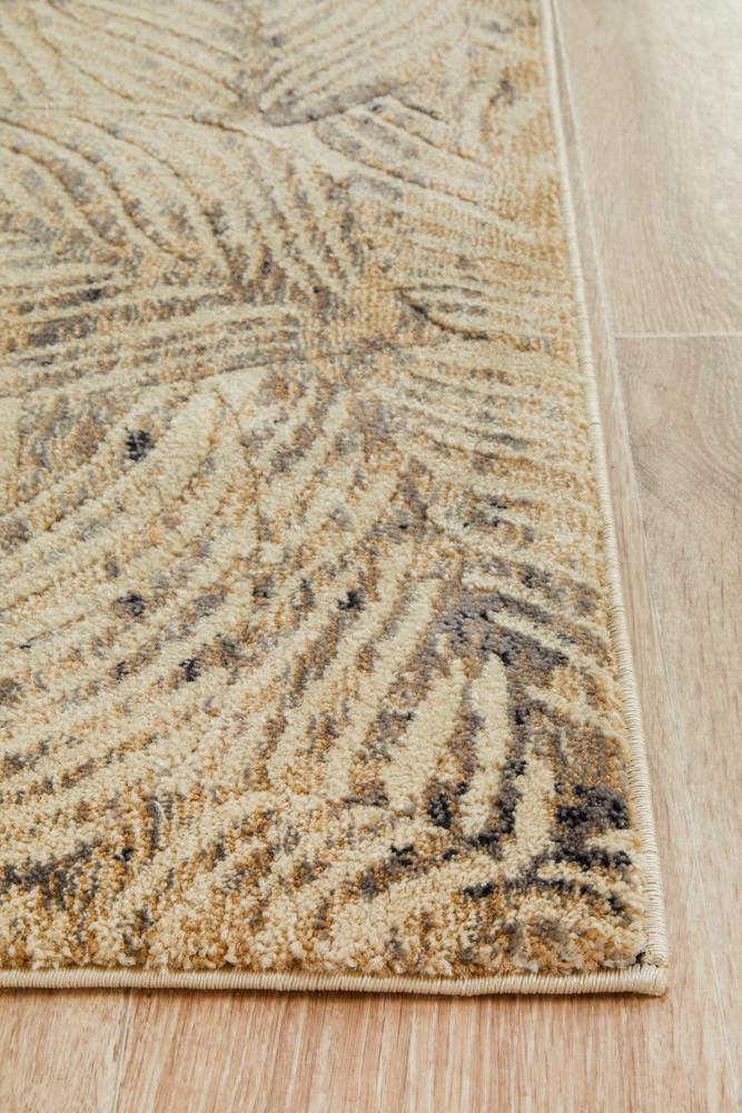Freycinet Graphite Beige Runner Rug