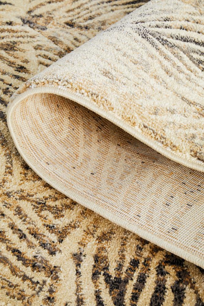 Freycinet Graphite Beige Runner Rug