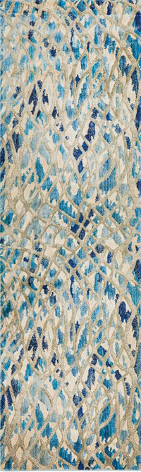Freycinet Blue Multicolor Runner Rug