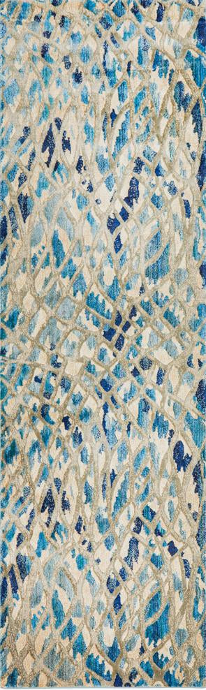 Freycinet Blue Multicolor Runner Rug
