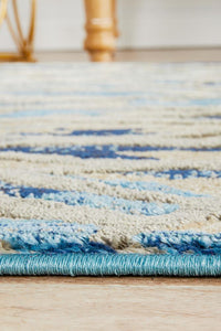 Freycinet Blue Multicolor Runner Rug