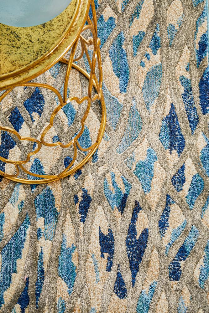 Freycinet Blue Multicolor Runner Rug