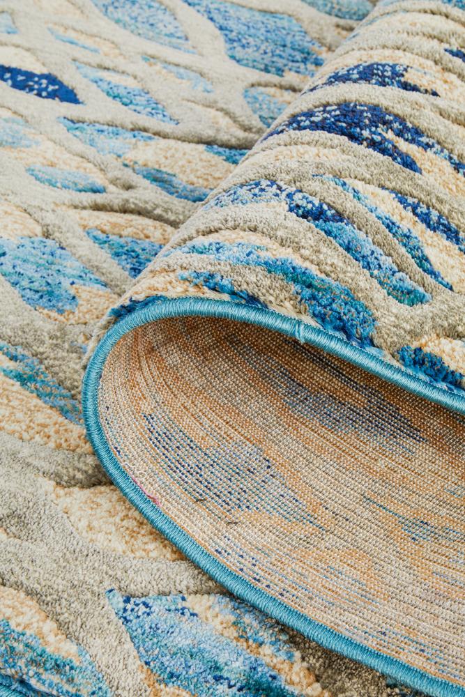 Freycinet Blue Multicolor Runner Rug