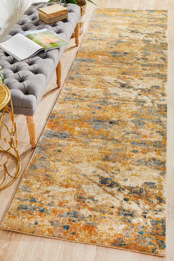 Freycinet Rust Multicolor Runner Rug