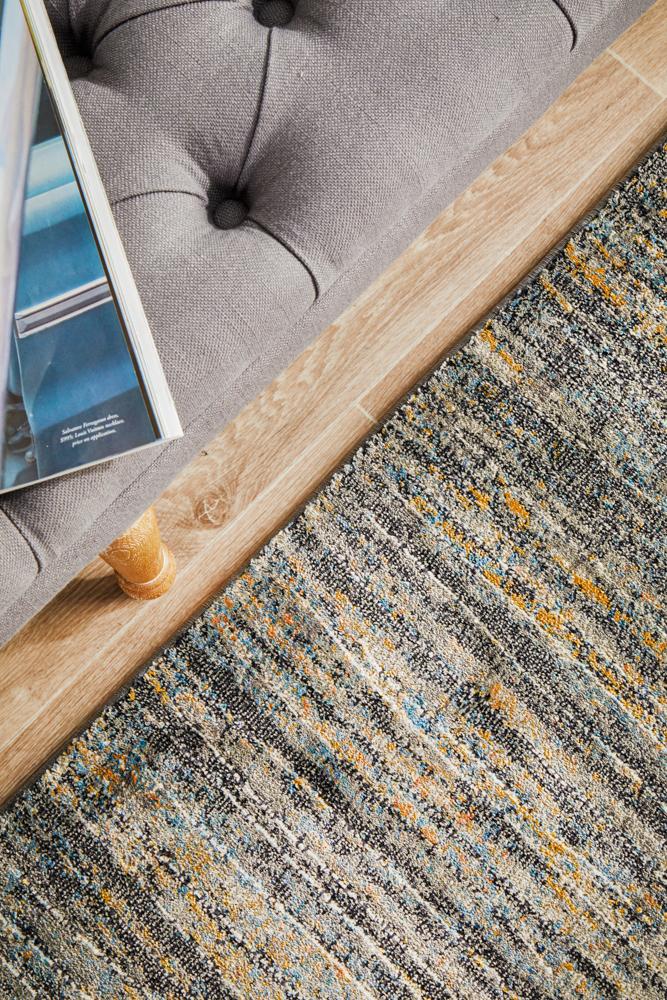 Freycinet Slate Multicolor Runner Rug