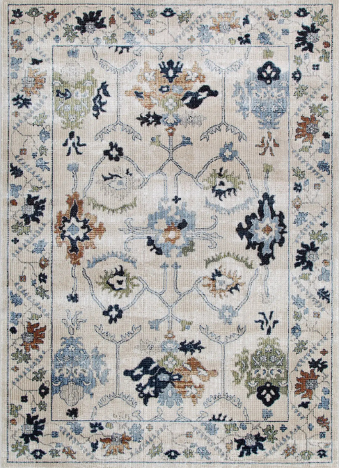 Denmark Multi Traditional Rug — polyester rug, contemporary design, The Inspire Home