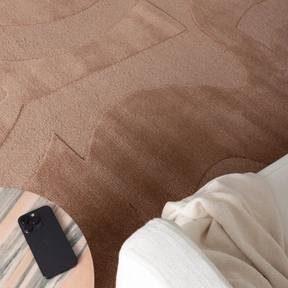 Dunsborough Peach Wool Rug