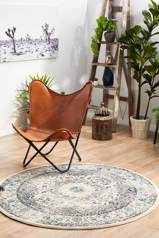 Bermagui White Round Rug