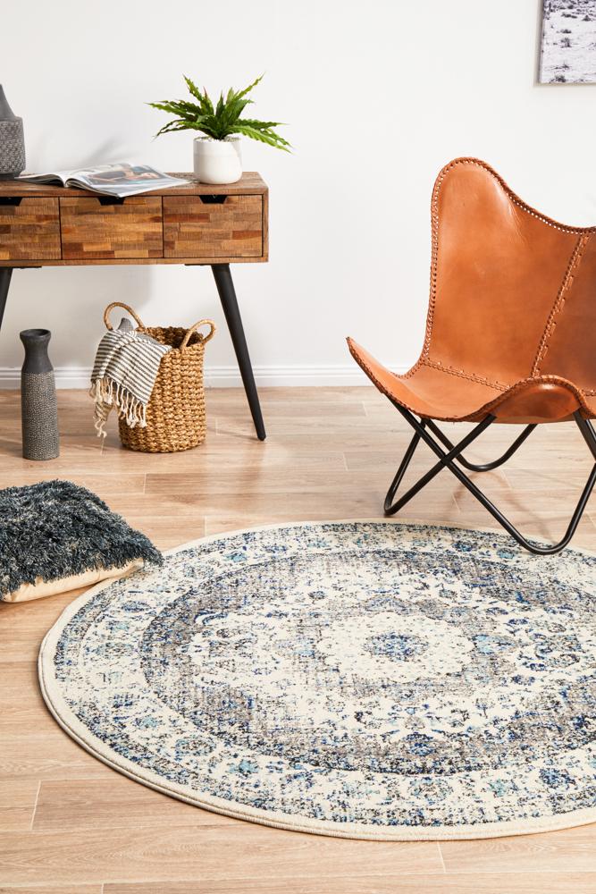 Bermagui White Round Rug