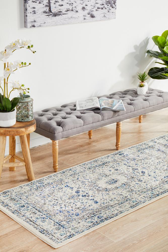 Bermagui White Runner Rug