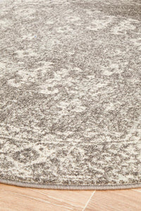 Bermagui Grey Round Rug