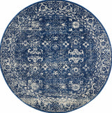 Bermagui Navy Round Rug