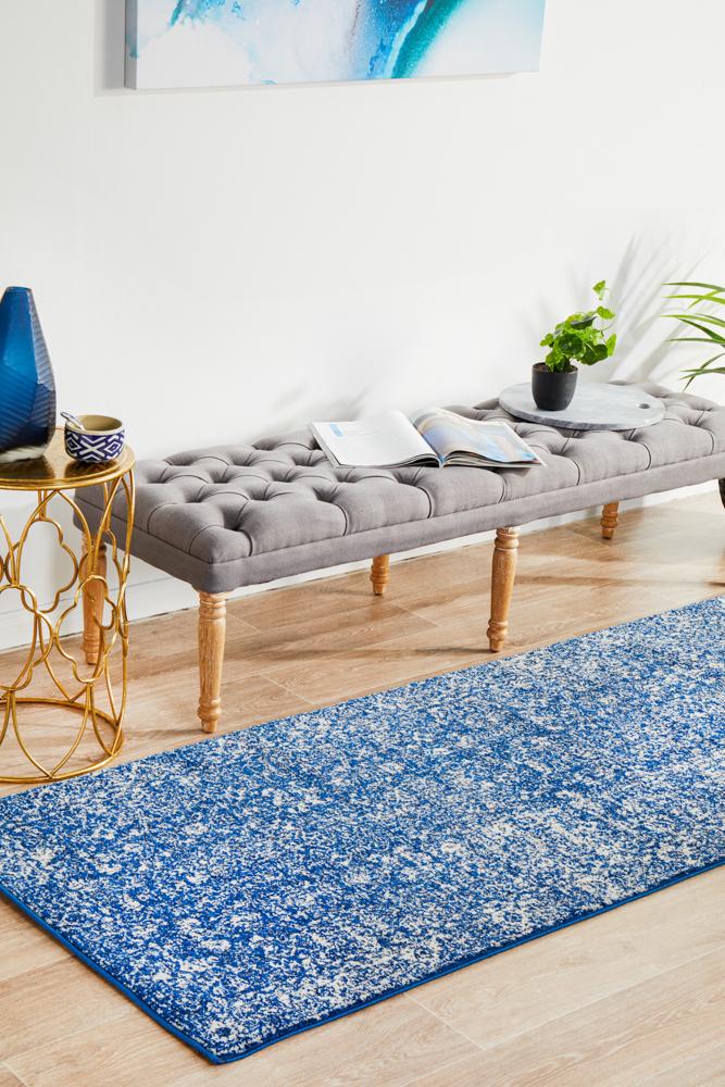 Bermagui Navy Runner Rug