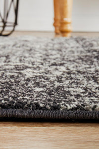 Bermagui Graphite Charcoal Grey Runner Rug