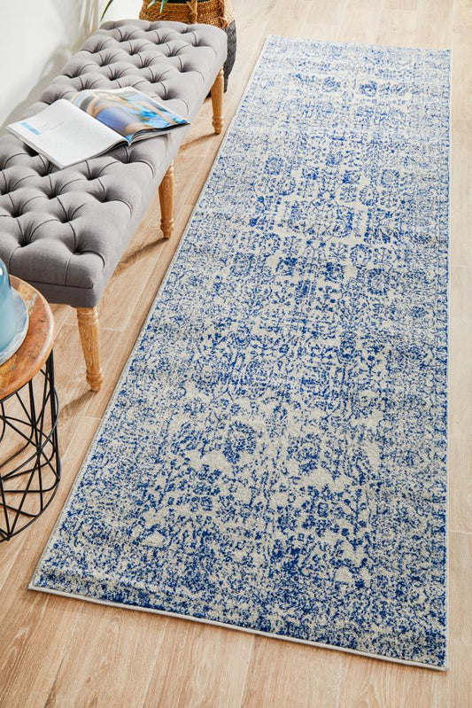 Bermagui Denim Blue Runner Rug