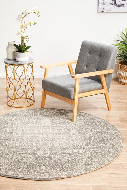 Bermagui Ash Grey Round Rug