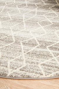 Bermagui Silver Round Rug